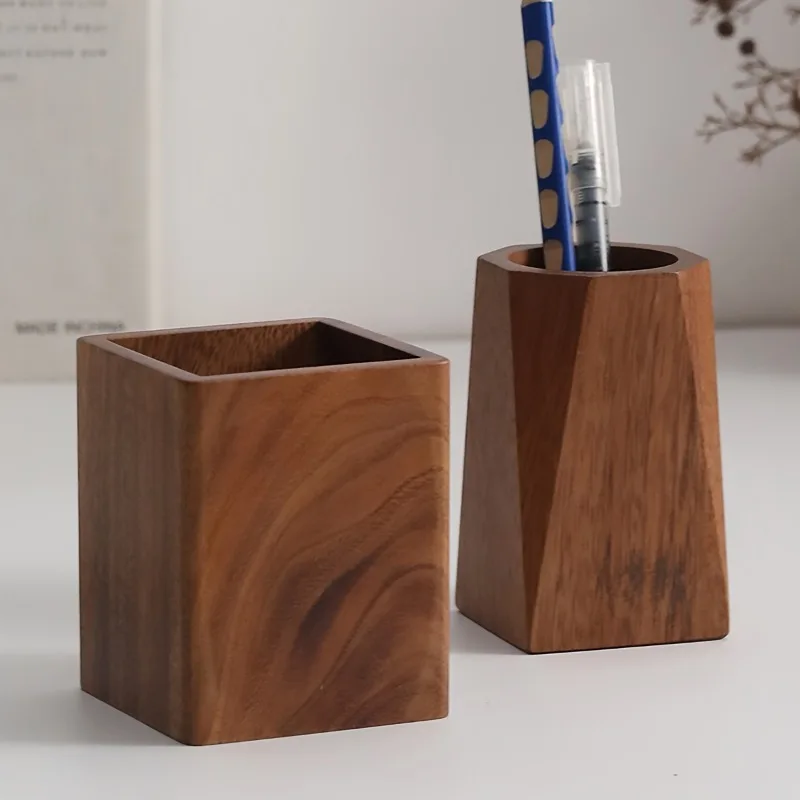 ที่ใส่ปากกาไม้ ทรงกระบอกหลากสี - Stationery And Office Supply Stores บทวิจารณ์และราคา