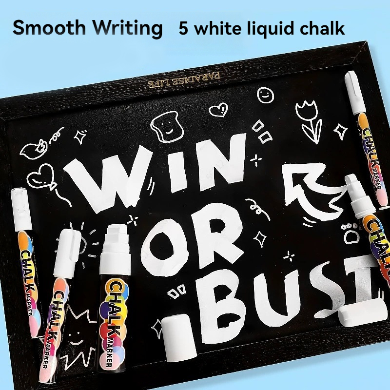 ชุดปากกาชอล์กน้ำสีขาว 5 ชิ้น,  - Correction Fluid White บทวิจารณ์และราคา