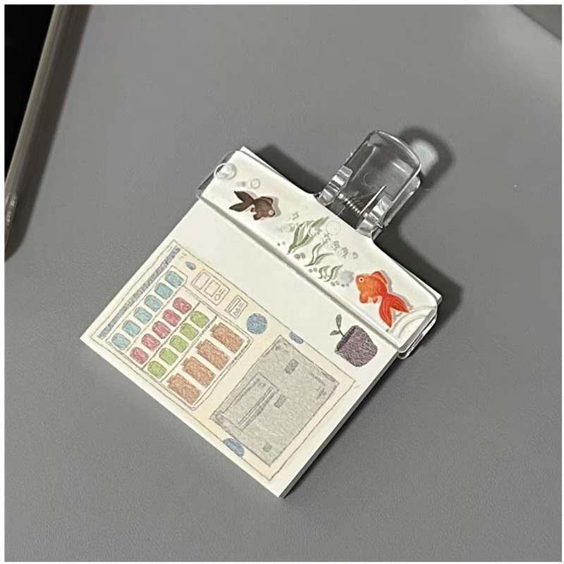 คลิปหนีบกระดาษอะคริลิคใส ลายกา - Binder Clip Assorted บทวิจารณ์และราคา