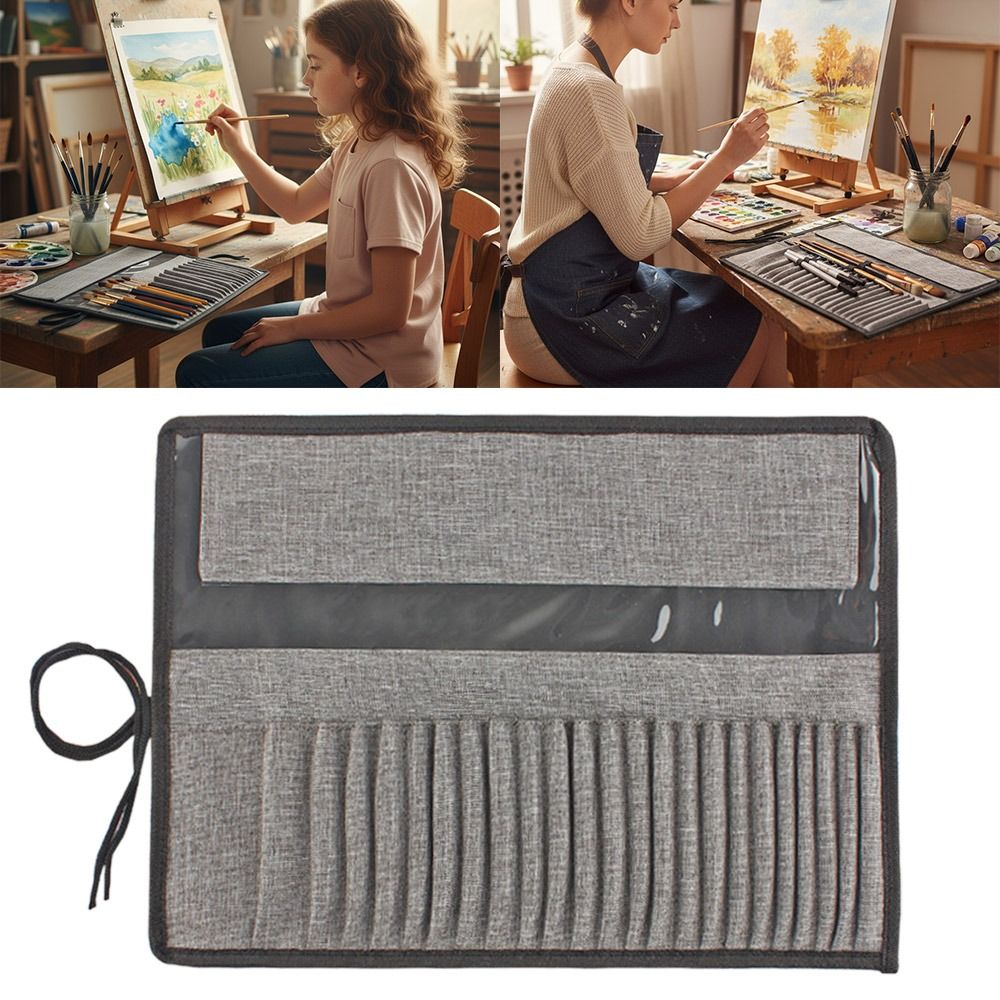 กระเป๋าเก็บแปรงวาดภาพอเนกประสง - Pen Pouch Roll บทวิจารณ์และราคา