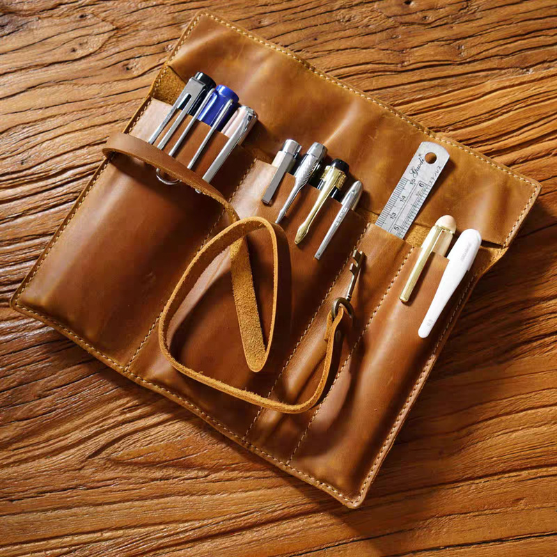 กระเป๋าใส่ปากกาหนัง PU ลาย Cra - Pen Pouch Roll บทวิจารณ์และราคา
