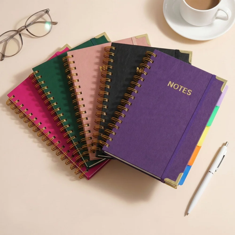 สมุดโน้ตปกแข็งแบบสันห่วง A5 30 - Journal Leather Hardcover บทวิจารณ์และราคา