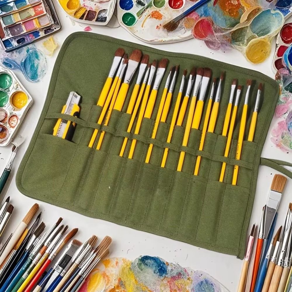 กระเป๋าเก็บแปรงทาสี 30 ช่อง แบ - Pen Pouch Roll บทวิจารณ์และราคา